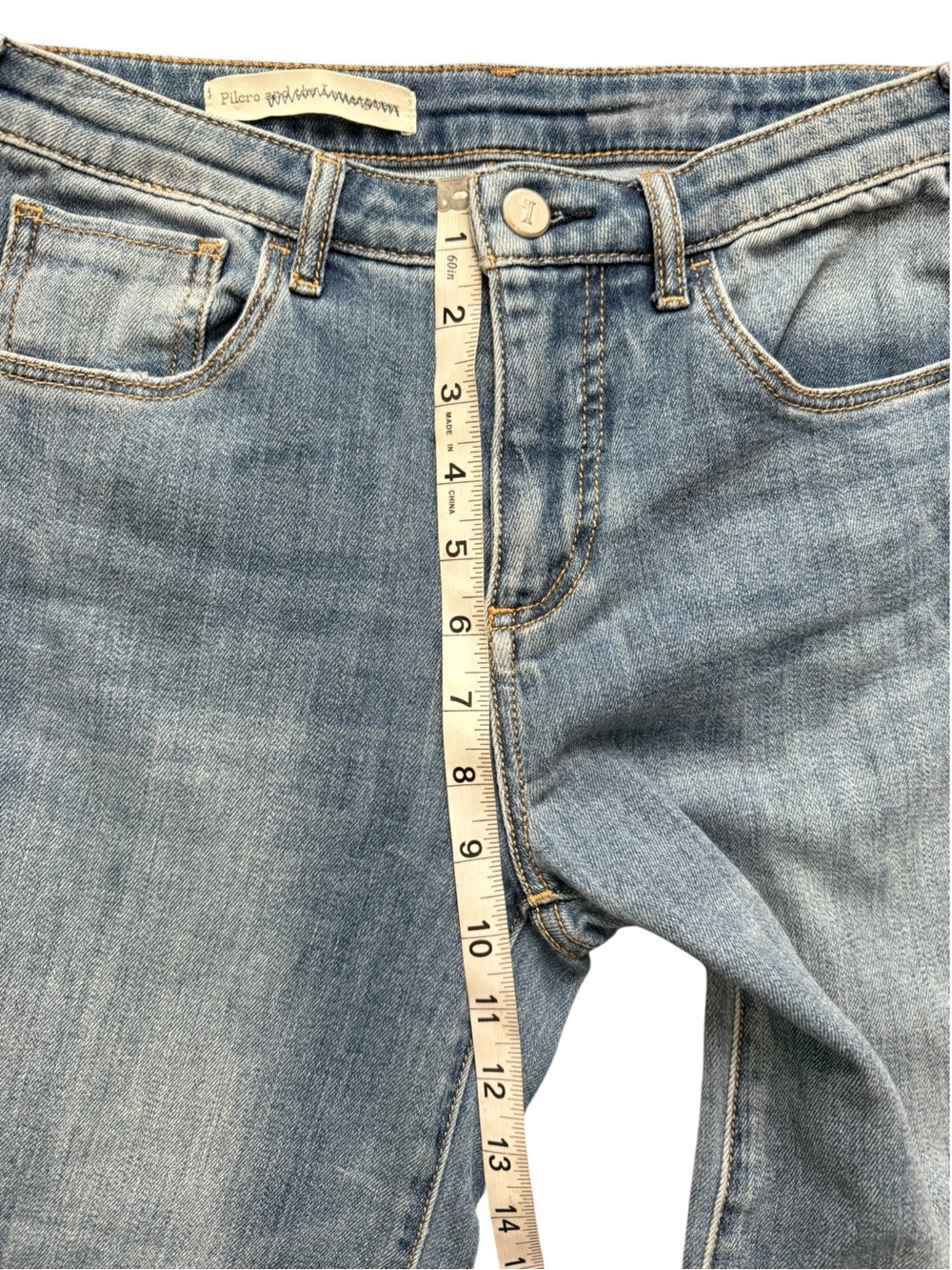 Pilcro and the Letterpress Wide Leg Crop Jeans Raw Hem Medium Wash 29 - Picture 5 of 9